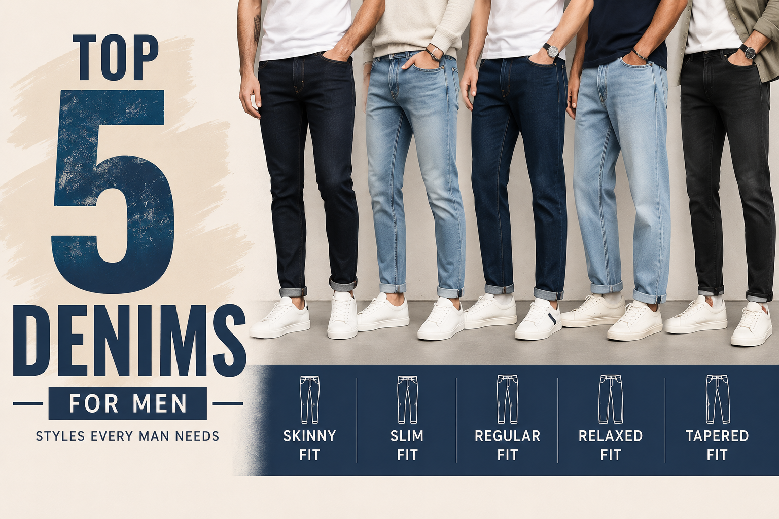 Top 5 Denims for Men | Best #1 Leading Trendy Styles